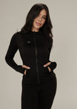 Chaqueta deportiva lisa - Negro - ELEMÉ BRAND CO. - Top - “Envío a toda Colombia” “Compra segura en línea” “Tienda de ropa en línea”