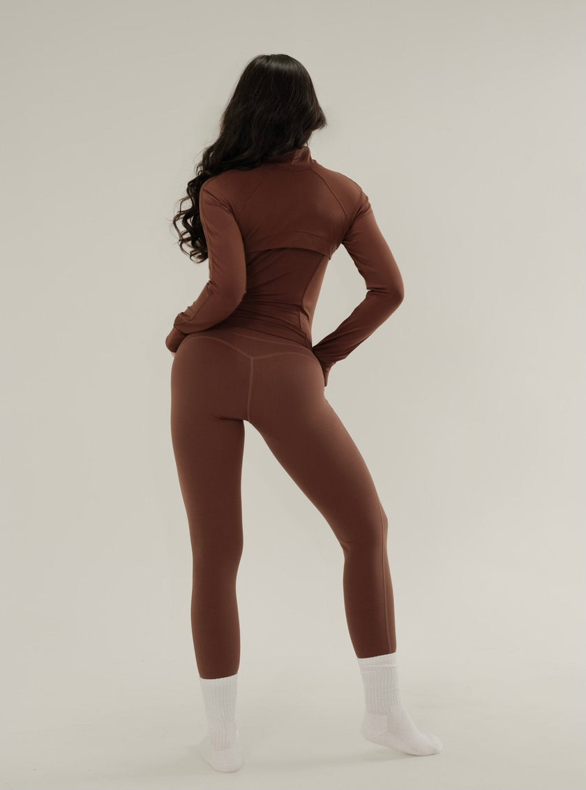 Set leggins chaqueta - Café - ELEMÉ BRAND CO. - Set - “Envío a toda Colombia” “Compra segura en línea” “Tienda de ropa en línea”