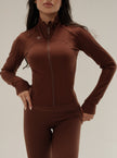 Set leggins chaqueta - Café - ELEMÉ BRAND CO. - Set - “Envío a toda Colombia” “Compra segura en línea” “Tienda de ropa en línea”