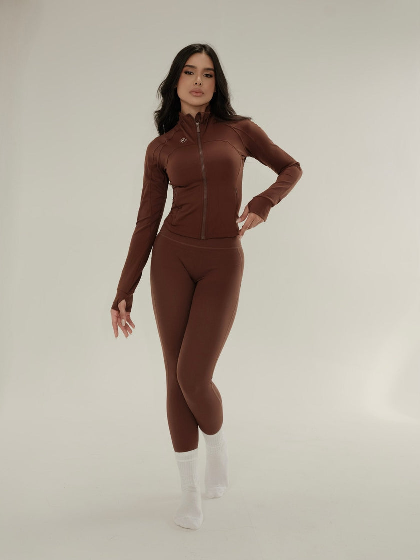 Set leggins chaqueta - Café - ELEMÉ BRAND CO. - Set - “Envío a toda Colombia” “Compra segura en línea” “Tienda de ropa en línea”
